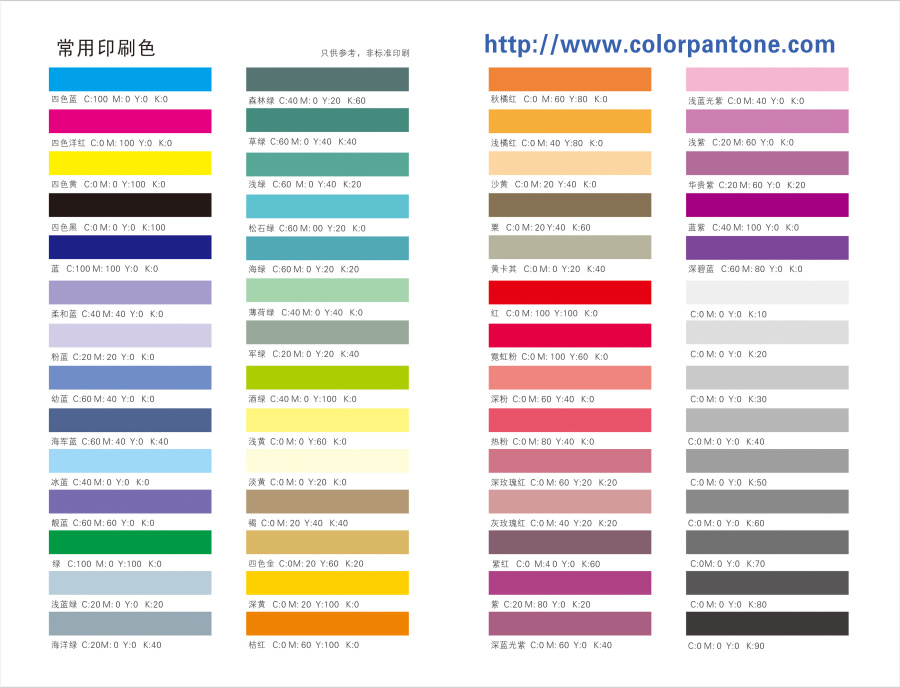 印刷用潘通色卡 印刷潘通色号